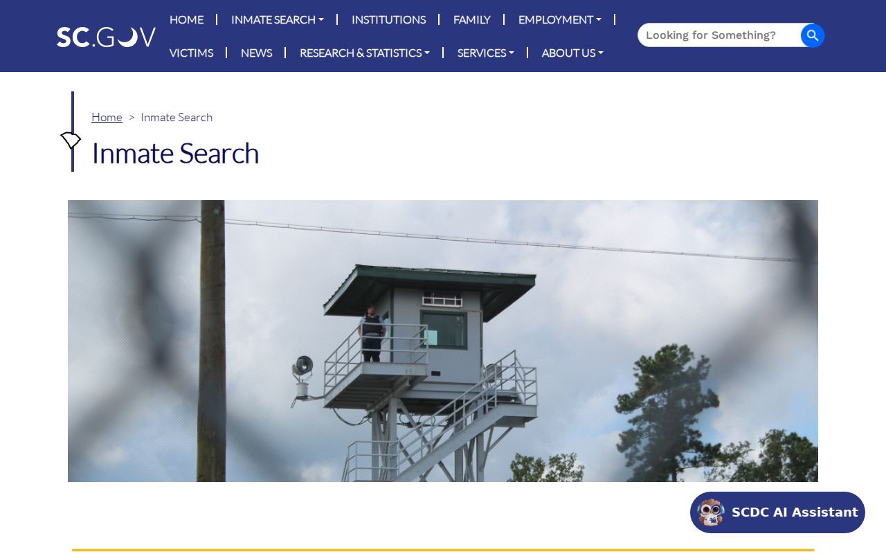 SCDC inmate search for Kershaw County criminal custody records